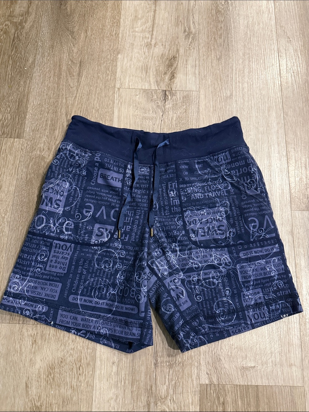 lululemon athletica Navy Printed Athletic Shorts